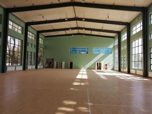 Wykonane wstępnie konstrukcje stalowe Badminton Hall Q235B Q355B Materiał