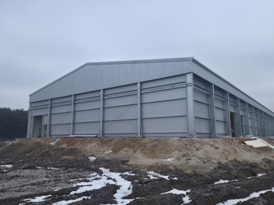 Prefabrykowana konstrukcja stalowa, magazyn zimno-chłodniczy z panele sandwich PU/PIR