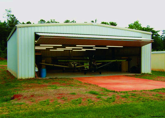 Hangar statków powietrznych o konstrukcji stalowej z ramą wiązki H