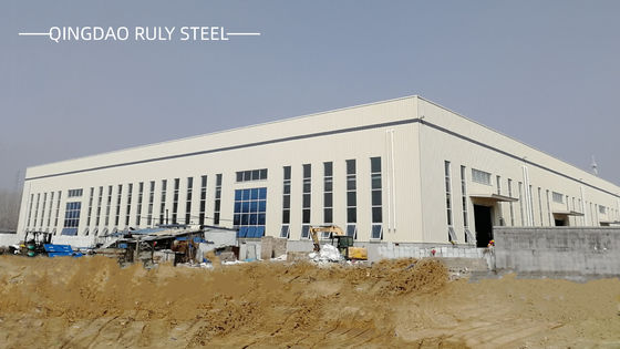 Szybka produkcja Światła prefabrykowana konstrukcja stalowa Budynek duży portal ramy metalowej magazyny