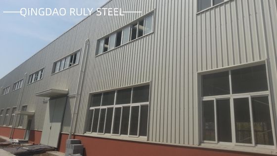 Galwanizowana/pomalowana konstrukcja stalowa Prefabrykowana budowa magazynu Budownictwo ramy stalowej Warsztaty
