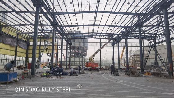 Szybka produkcja Światła prefabrykowana konstrukcja stalowa Budynek duży portal ramy metalowej magazyny