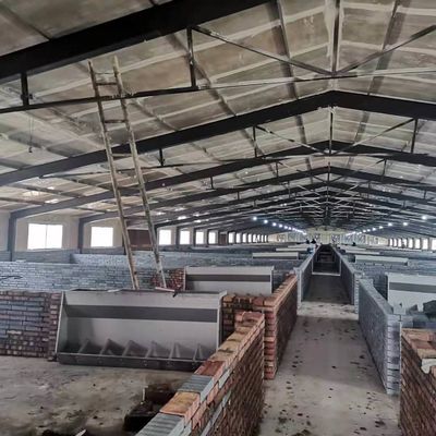 Szybkie budowy prefabrykowane metalowe szopy Metalowe konstrukcje stalowe Trzęsienia ziemi odporne warsztaty