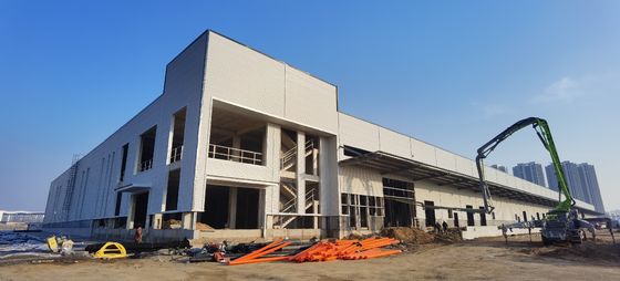 Struktura magazynu ramy portalu Jednopoziomowa / wielopiętrowa konstrukcja stalowa Budynek magazynu