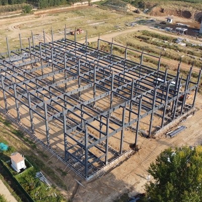 Prefabrykowany budynek magazynu stalowego Q235B Q355B Ramka sekcji H