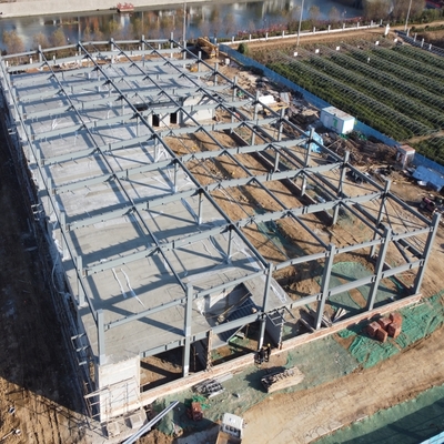Warsztat ze stalową ramą prefabrykowaną Q235B Q355B ASTM A36