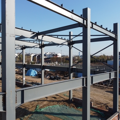 Warsztat ze stalową ramą prefabrykowaną Q235B Q355B ASTM A36