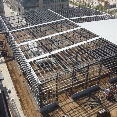 Prefabrykowany budynek magazynu stalowego 100m x 30m Q235B Q355B