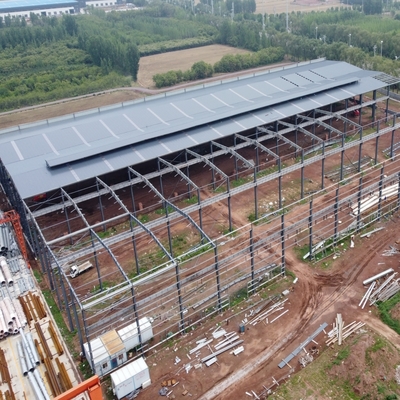 Prefabrykowana konstrukcja stalowa magazyn z lekką ramą stalową