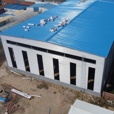 Prefabrykowany magazyn stalowy z ramą sekcji H Q235B Q355B