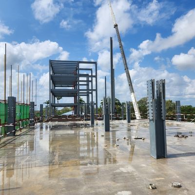 Nowoczesne projekty prefabrykowanych konstrukcji stalowych budynków hotelowych, wielokondygnacyjnych budynków stalowych, dostawa