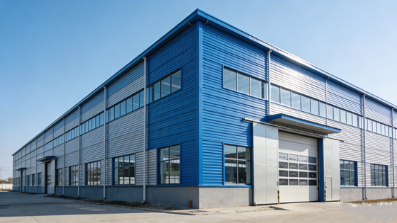 Sturdy Modern Bolted Prefabricated Industrial Steel Structure Warehouse For Factory