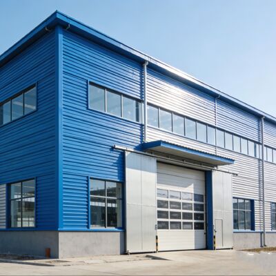 Q355B Prefabrykowany magazyn stalowy z panelem kanalizacyjnym