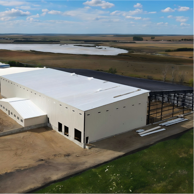Q355 Stalowy jasny kolor prześcieradła Niestandardowy projekt przemysłowy Prefabrykowana konstrukcja stalowa Skład