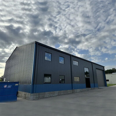 Prefabricated Steel Structure Workshop With Crane