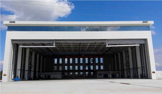 Prefabrykowany hangar statków powietrznych ze stali z dużą powierzchnią
