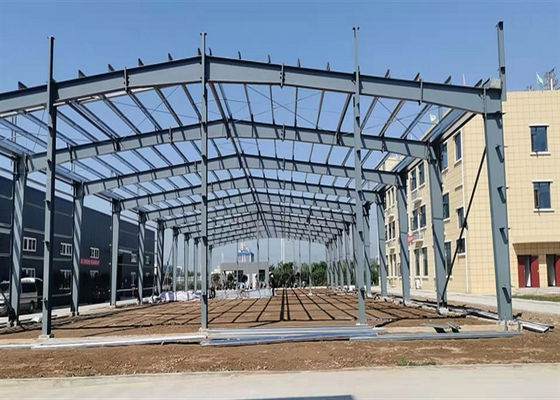 50Mx20M Prefabrykowany magazyn stalowy z galwanizowaną ramą